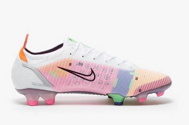 Chuteira de Campo Nike Mercurial Vapor Dragonfly 14 Elite FG White/Metallic Silver/Dark Raisin