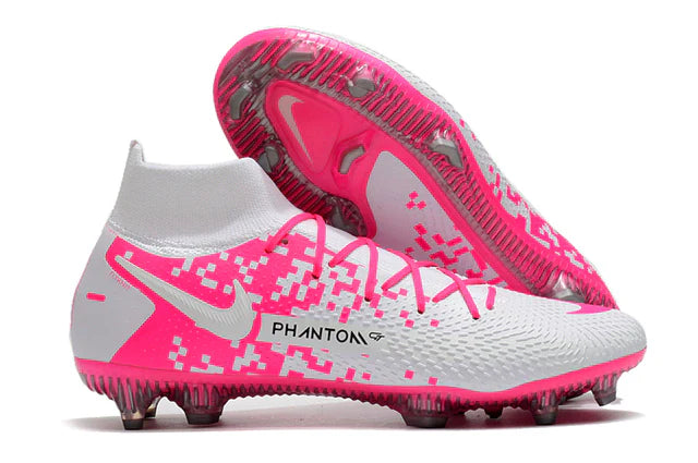 Nike Phantom GT Elite Dynamic Fit FG - Branco e PinkChuteira de Campo