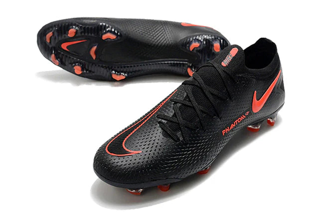 Chuteira de Campo Nike Phantom GT Elite FG Preto Vermelho