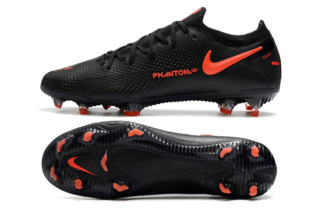 Chuteira de Campo Nike Phantom GT Elite FG Preto Vermelho