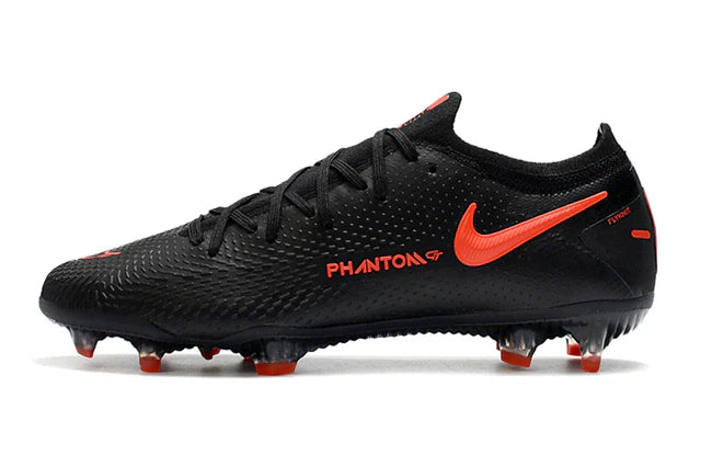 Chuteira de Campo Nike Phantom GT Elite FG Preto Vermelho