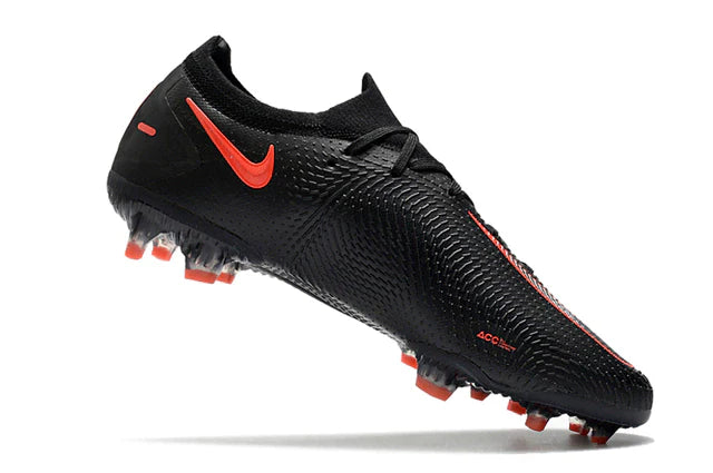 Chuteira de Campo Nike Phantom GT Elite FG Preto Vermelho