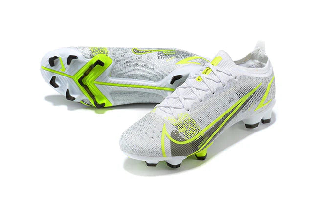 Chuteira de Campo Nike Vapor 14 Elite Safari 2 - White/Black Metallic/Silver Volt