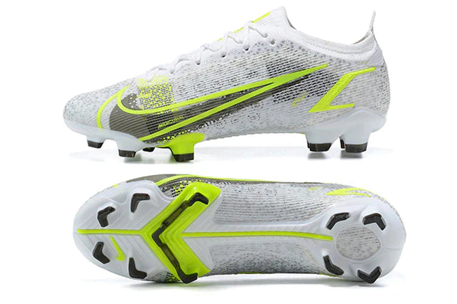 Chuteira de Campo Nike Vapor 14 Elite Safari 2 - White/Black Metallic/Silver Volt