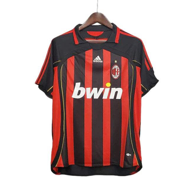 Camisa Milan Retrô 2006/2007 Vermelha e Preta - Adidas