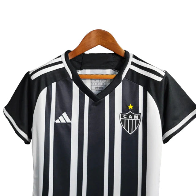 Camisa Atlético Mineiro I 23/24 - Feminina Adidas - Branco e Preto