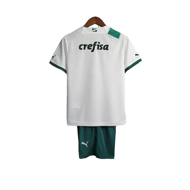 Kit Infantil Camisa + Shorts Palmeiras II 23/24 - Branca Verde