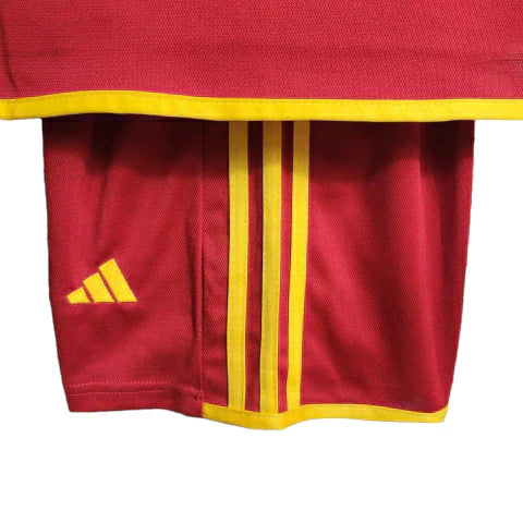 Kit Infantil Roma Home 23/24 - Adidas - Vermelho