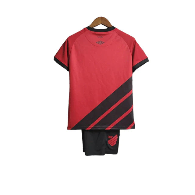 Kit Infantil Athletic Paranaense I Umbro 23/24 - Vermelho e Preto