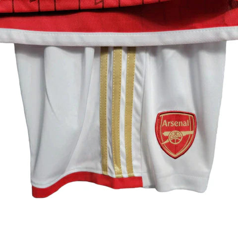 Kit Infantil Arsenal I Adidas 23/24 - Vermelho