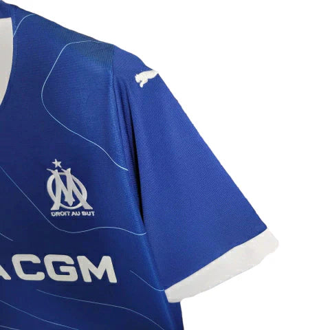 Camisa Olympique Marseille Away 23/24 - Torcedor Puma Masculina - Azul