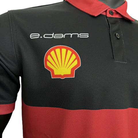 Camisa Ferrari 23/24 Fórmula 1 - Masculina - Vermelho e Preto