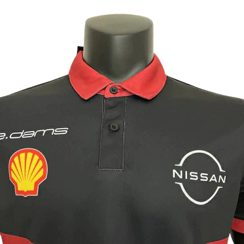 Camisa Ferrari 23/24 Fórmula 1 - Masculina - Vermelho e Preto