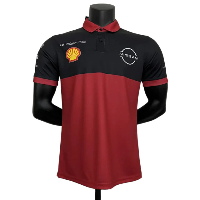 Camisa Ferrari 23/24 Fórmula 1 - Masculina - Vermelho e Preto