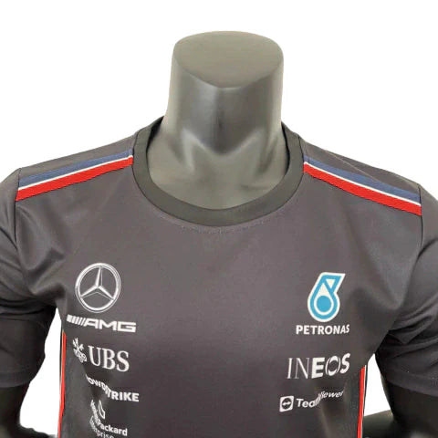 Camisa Mercedes 23/24 Fórmula 1 - Masculina - Preto