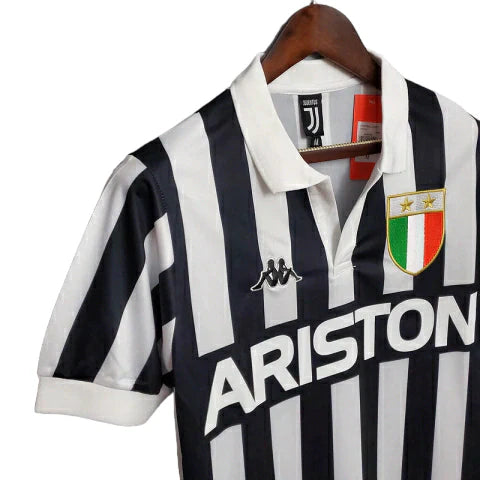 Camisa Juventus Retrô 1984/1985 Preta e Branca - Kappa