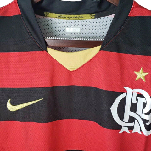 Camisa Flamengo Retrô 2009 Vermelha e Preta - Nike