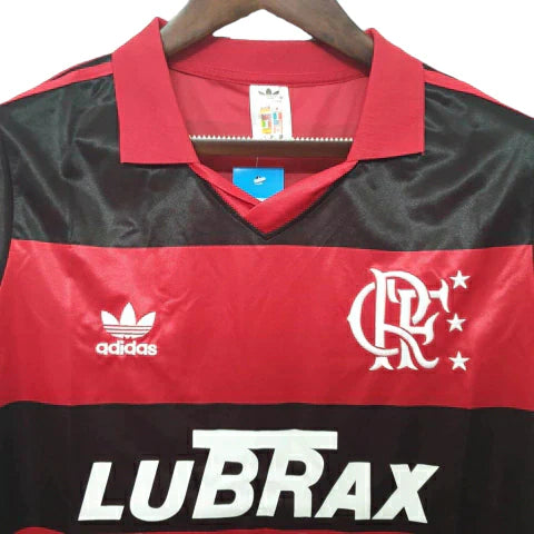 Camisa Flamengo Retrô 1990 Vermelha e Preta - Adidas