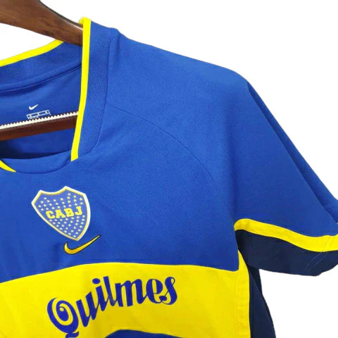 Camisa Boca Juniors Retrô 2002 Azul e Amarela - Nike