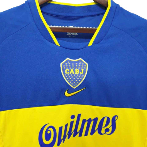 Camisa Boca Juniors Retrô 2002 Azul e Amarela - Nike