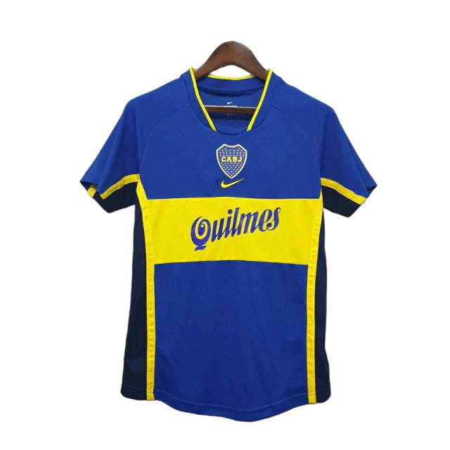 Camisa Boca Juniors Retrô 2002 Azul e Amarela - Nike