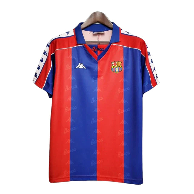 Camisa Barcelona Retrô 92/95 - Kappa - Azul e Grená