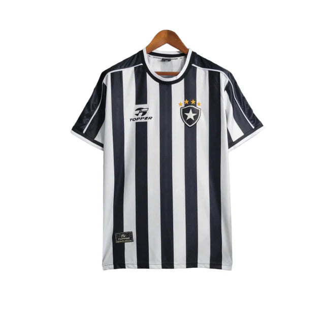 Camisa Botafogo l Retrô 99/20 Torcedor Masculina - Preta e Branca