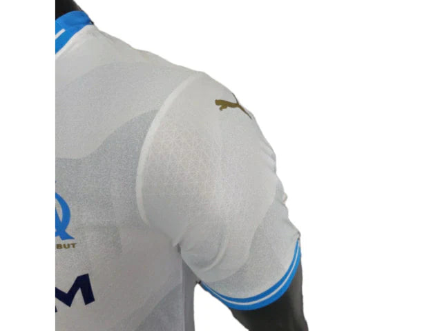 Camisa Olympique Marseille Home 23/24 Jogador Puma Masculina - Branco