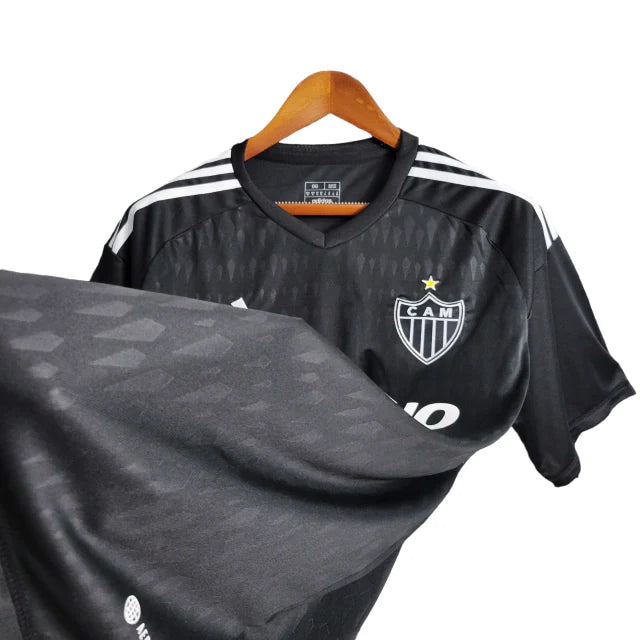 Camisa Atlético Mineiro III 23/24 Torcedo Masculina - Preta com patrocinador