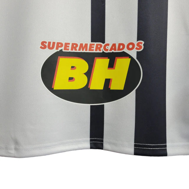 Camisa Atlético Mineiro 22/23 Torcedor Masculina - Branca e preta