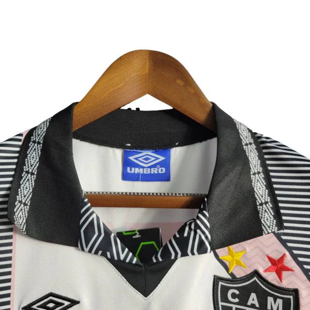 Camisa Atlético Mineiro II 1996 Torcedor Masculino - Branco com detalhes em preto