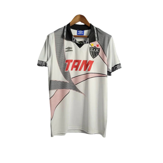 Camisa Atlético Mineiro II 1996 Torcedor Masculino - Branco com detalhes em preto