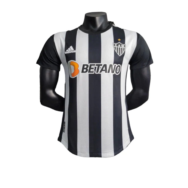 Camisa Atlético Mineiro II 1996 Jogador Masculino - Branco com detalhes em preto