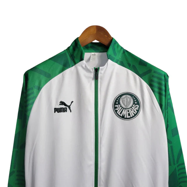 Jaqueta Palmeiras 23/24 Masculino Puma - Branca com detalhes em verde