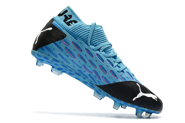 Chuteira de Campo Puma Future 5.1 Netfit FG Light Blue