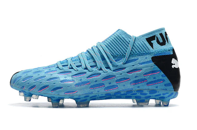 Chuteira de Campo Puma Future 5.1 Netfit FG Light Blue