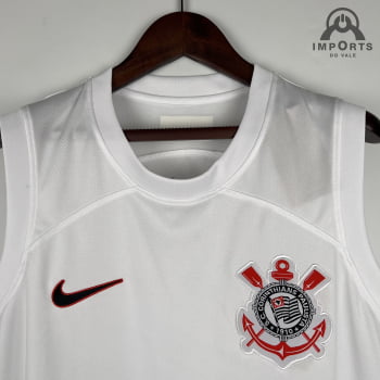 Camisa Nike Corinthians I 23/24 Regata Masculina - Branca